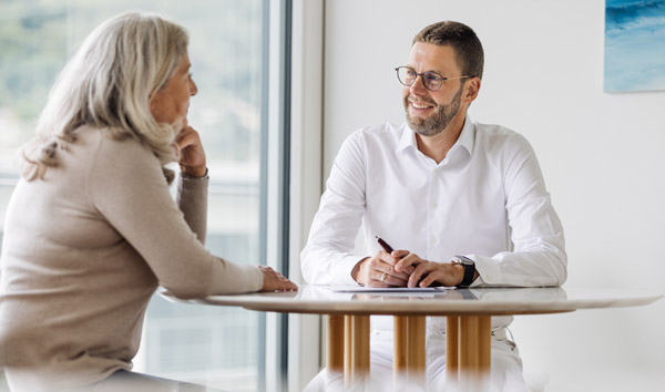 Doctor and patient talk